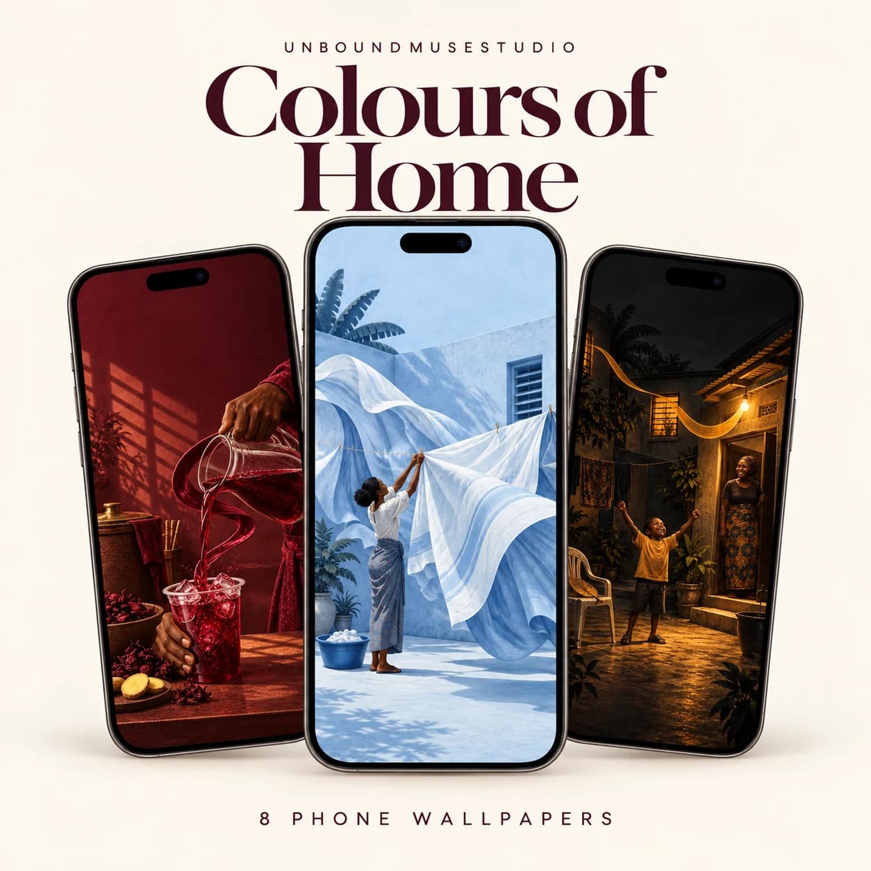 Colours of Home product preview: Eight Nigerian art phone wallpapers